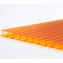 Twin-wall Crystal bright board polycarbonate hollow sheet